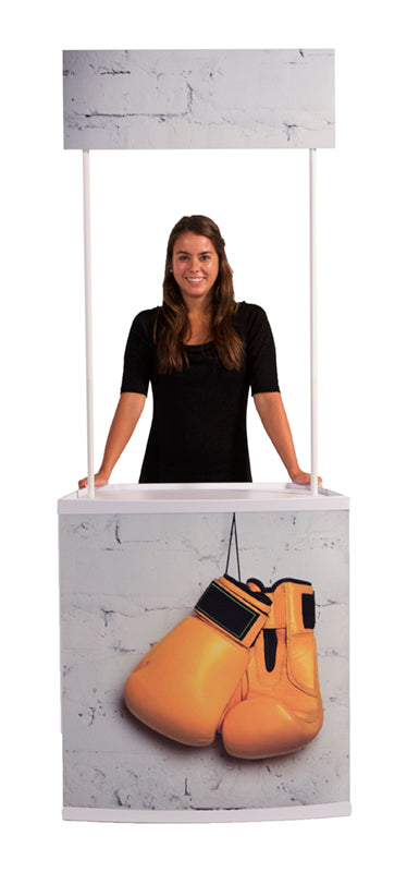 Promotionstheke mit Topschild - modularedisplays.com
