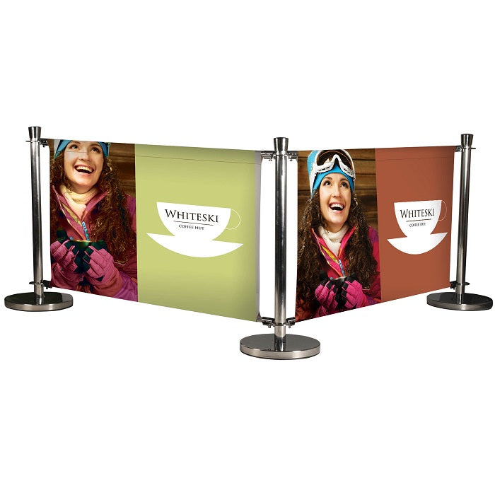 Stange für Economy Cafe Windschutzsystem - modularedisplays.com