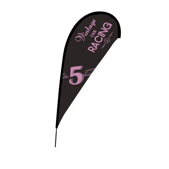Beachflag Segel 2,8m mit Druck und Erdspiess - modularedisplays.com