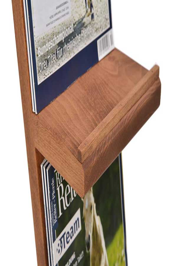 Holz Boden-Prospektständer Brand - modularedisplays.com