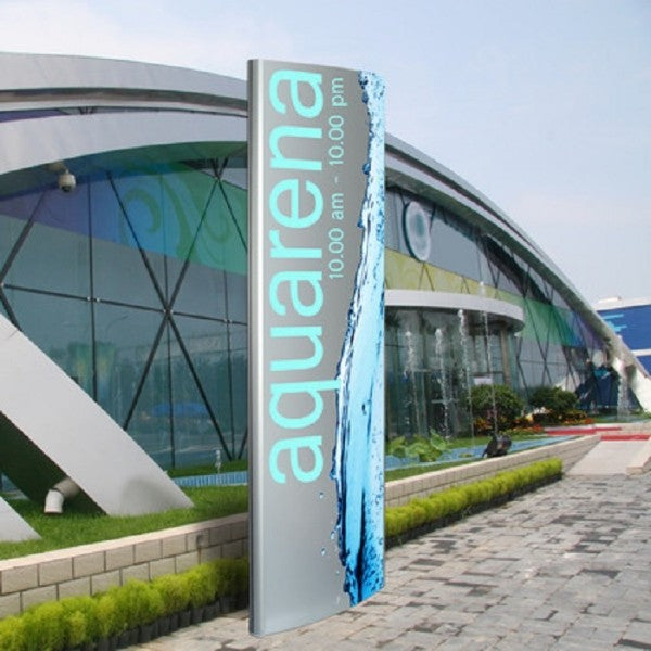 Bodenständer für den Außenbereich Pylo 1900 x 400 - modularedisplays.com