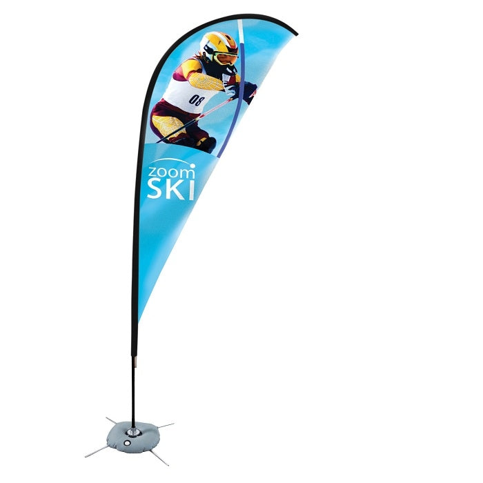 Beachflag Segel 2,8m mit Druck und Erdspiess - modularedisplays.com