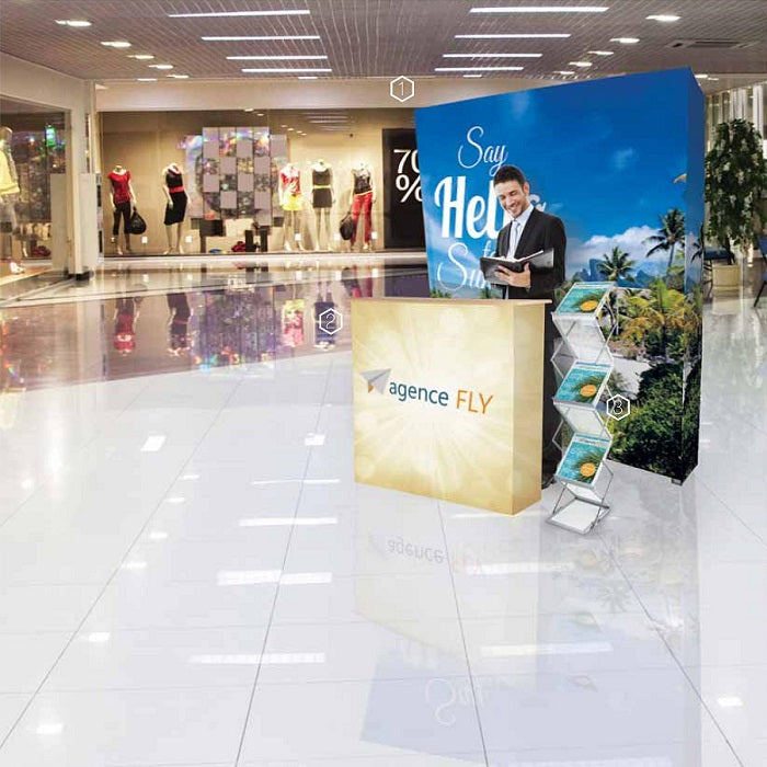 Faltwand Messedisplay HopUp 3x3 - modularedisplays.com