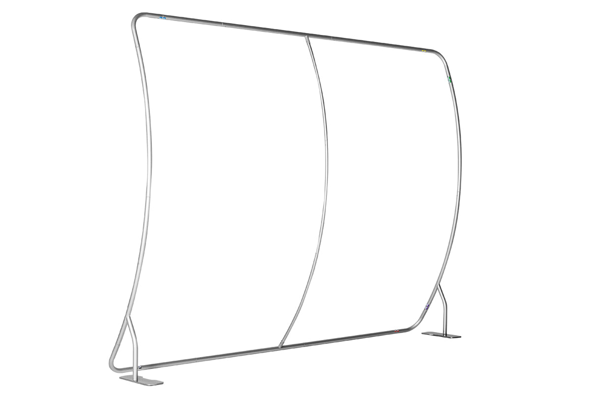 Faltwand Gebogen mit Textildruck Zipper XL - modularedisplays.com