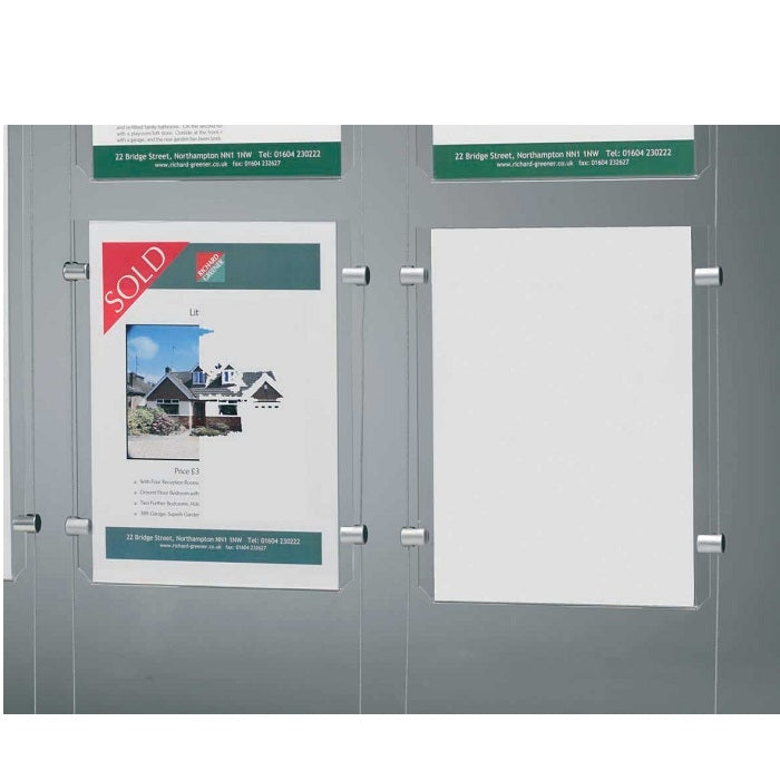 Acryl Posterhalter DIN A2 Querformat/Hochformat - modularedisplays.com