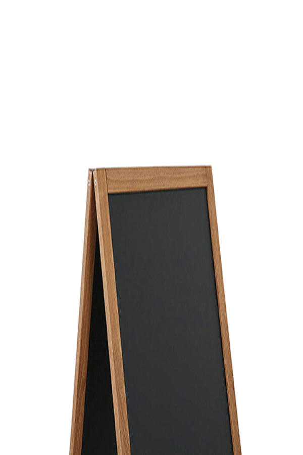 Holz-Kundenstopper Economy Outdoor mit sichtbare Massen 59 x 119 cm - modularedisplays.com