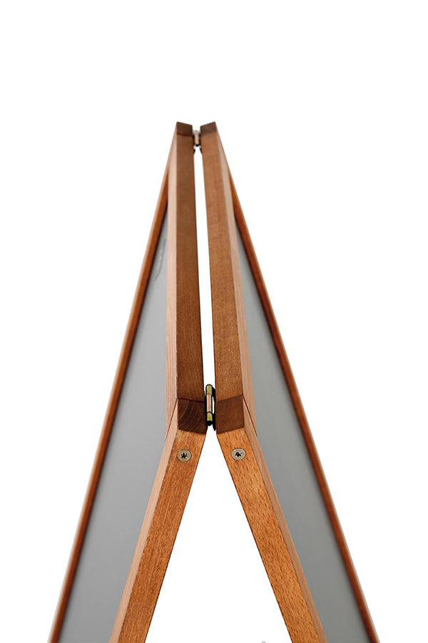Holz-Kundenstopper Economy Outdoor mit sichtbare Massen 59 x 119 cm - modularedisplays.com