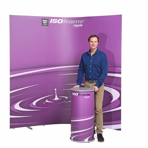 ISOFrame Ripple Messewand mit Druck - modularedisplays.com