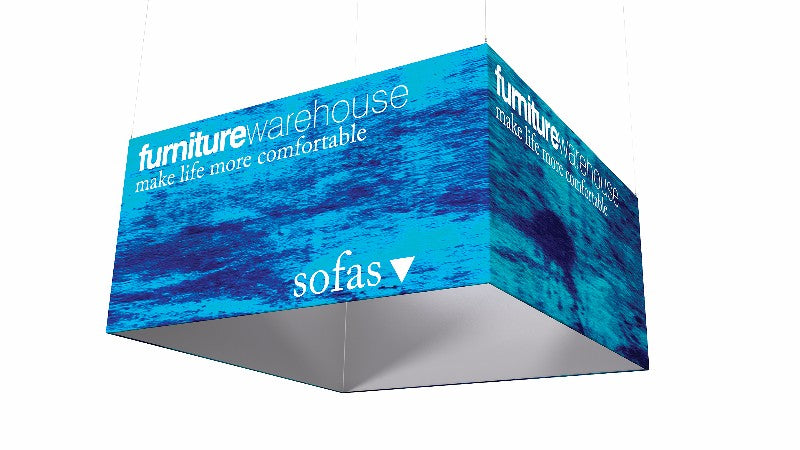 Messestand Deckenhänger quadrat 4,9m - modularedisplays.com