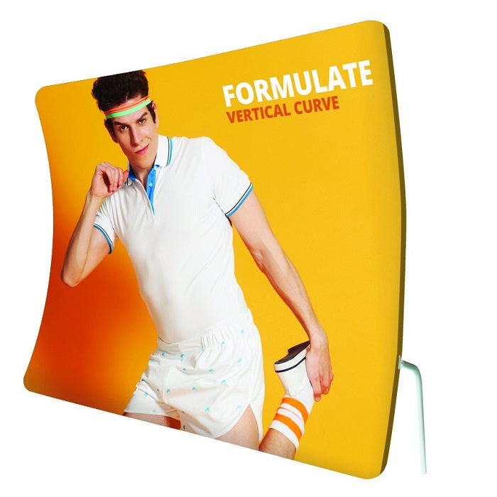 Messewand mobil mit Textildruck Formulate Vertical - modularedisplays.com