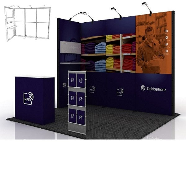 Modularer Messestand Domotex - modularedisplays.com