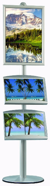 Infoständer mit 3 Einschubrahmen - modularedisplays.com