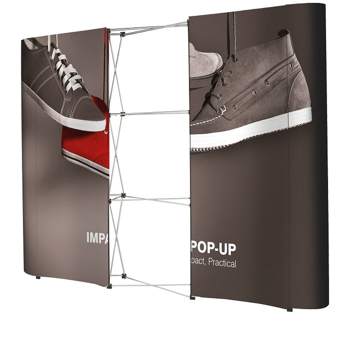 PopUp Faltdisplay Impact Bundel 3x4 gerade - modularedisplays.com