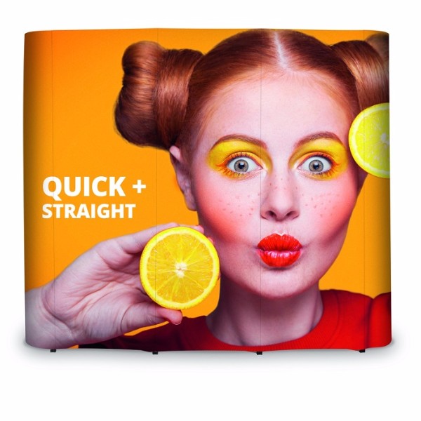 PopUp Faltdisplay Quick 3x3 gerade - modularedisplays.com