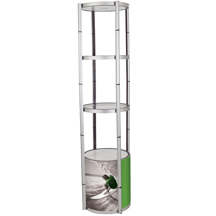 Spiral Displaykasten Vitrine 200cm H - modularedisplays.com
