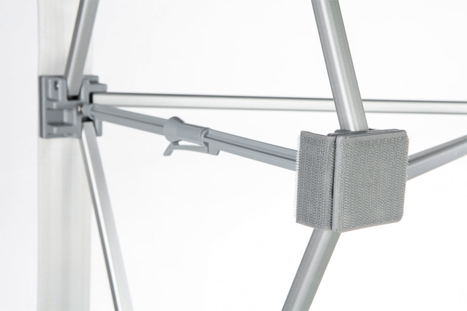 Textil Faltdisplay Premium 3x3 mit Textildruck - modularedisplays.com