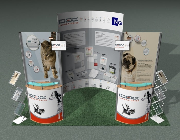 Tragbarer Messestand 4m(B) x 2m(H) x 2m(T) - modularedisplays.com