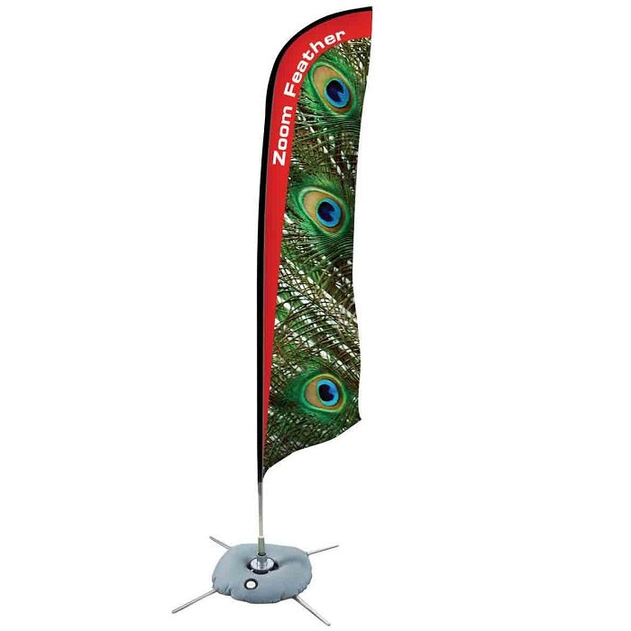 Werbefahnen Zoom Feather 3,4m inkl. Druck - modularedisplays.com