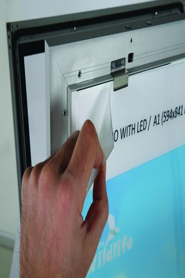 LED Kundenstopper WindPro® LED A1 - modularedisplays.com