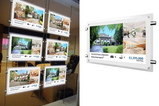 Digitale Werbedisplays für Schaufenstern - Kit 3x 15" - modularedisplays.com