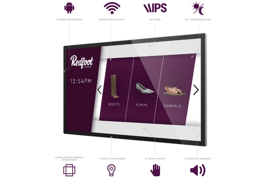 22 Zoll Android Werbedisplay - Touchscreen 