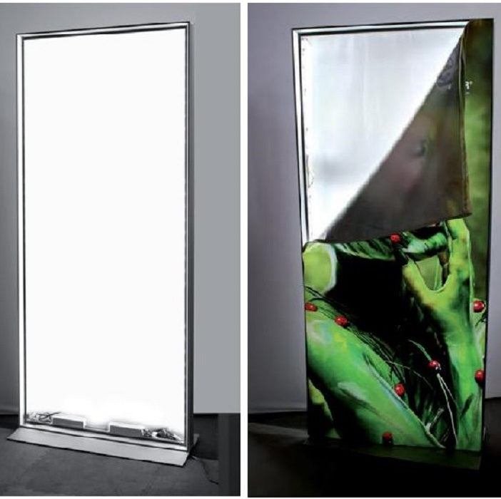 Led Leuchtsäule mit Textildruck 1800x800mm
