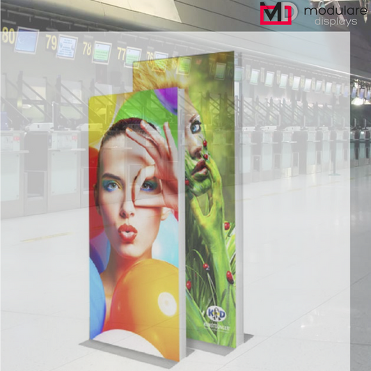 Led Leuchtsäule mit Textildruck 1800x800mm