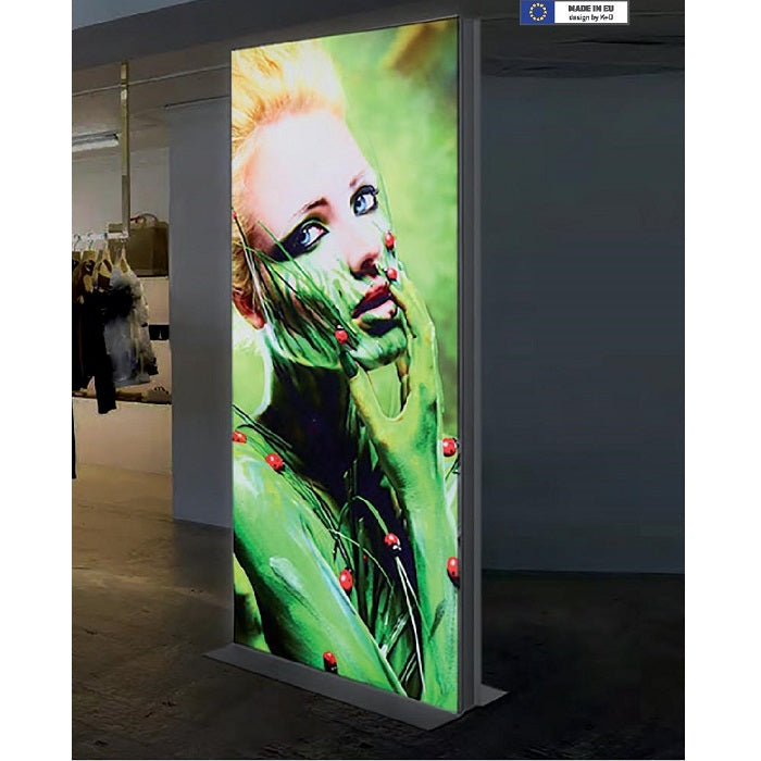 Led Leuchtsäule mit Textildruck 1800x800mm