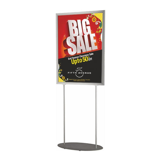 Plakatständer Oval mit Einschubrahmen DIN A1