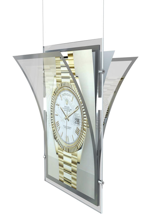 Acryl LED Posterdisplay doppelseitig DIN A0 - modularedisplays.com