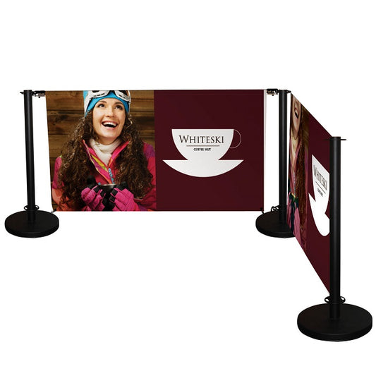 Stange für Economy Cafe Windschutzsystem - modularedisplays.com