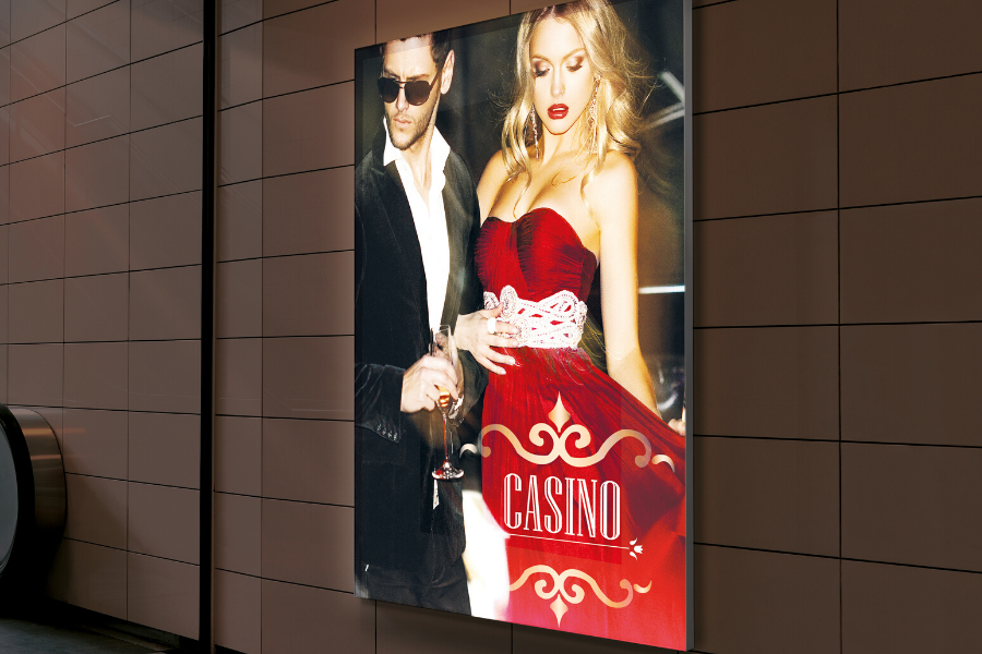 LED Textil Leuchtrahmen Starled 600x600mm mit Textildruck - modularedisplays.com