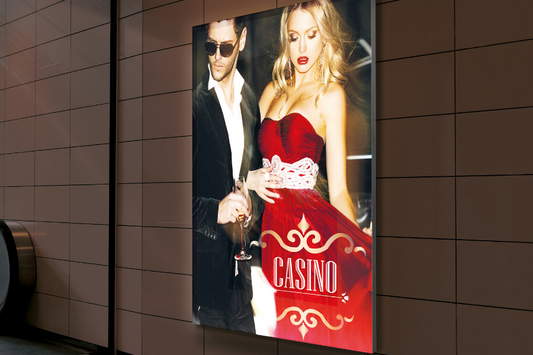 LED Textil Leuchtrahmen Starled 600x600mm mit Textildruck - modularedisplays.com