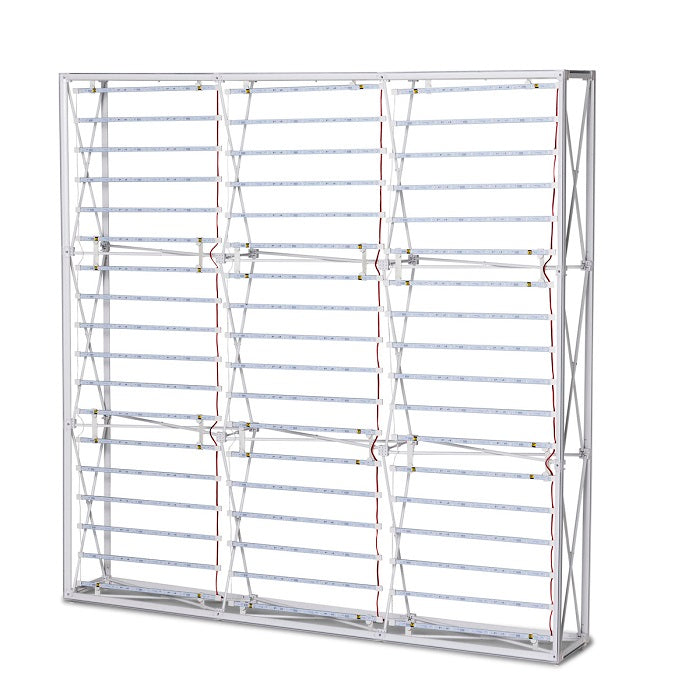 LED PopUp Messewand mit Druck Impress 3x3 - modularedisplays.com