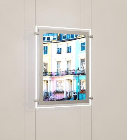 LED Postertaschen DIN A4 mit seitlicher Befestigung - modularedisplays.com