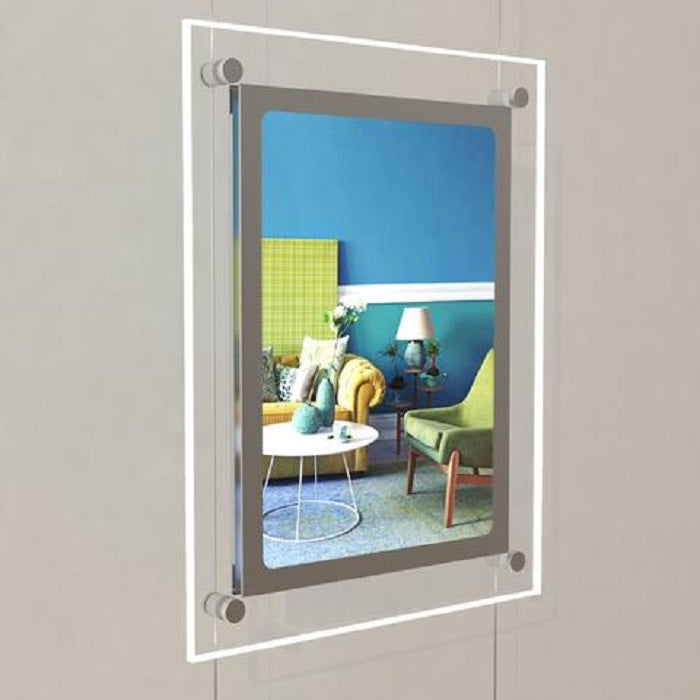 Led Acryltasche Schaufenster Display 1x DIN A4 - modularedisplays.com