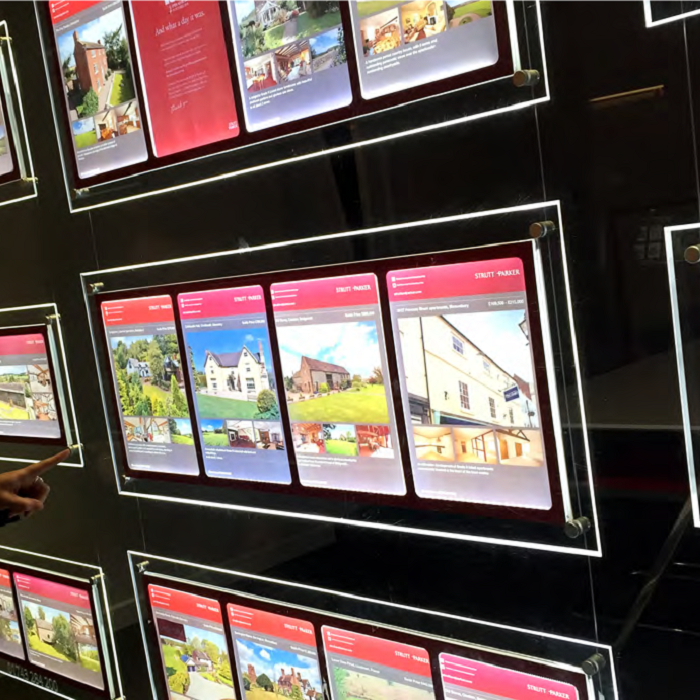 LED Schaufenster Display 2x3A4 Multi Kit - modularedisplays.com
