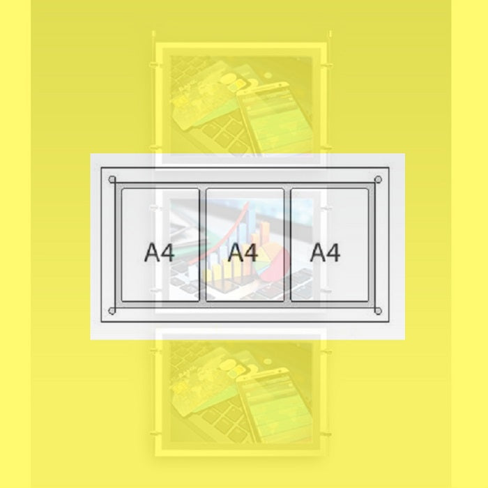LED Schaufenster Display 2x3A4 Multi Kit - modularedisplays.com