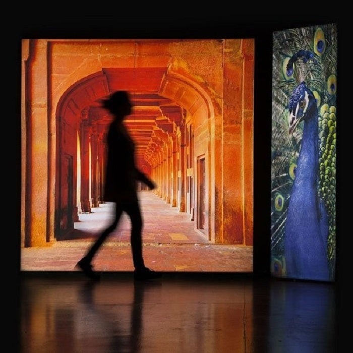 LED PopUp Messewand mit Druck Impress 3x3 - modularedisplays.com