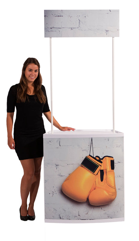 Promotionstheke mit Topschild - modularedisplays.com