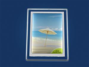 Desktop LED Acryl- Leuchtrahmen DIN A4 Hochformat - modularedisplays.com