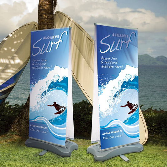 Cyclone Outdoor Doppelseitiger RollUp - modularedisplays.com
