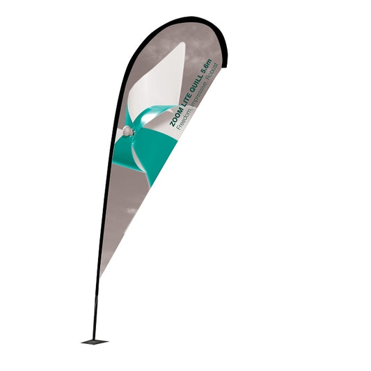 Beachflag Zoom Tropfen 5,6m inkl. Druck - modularedisplays.com