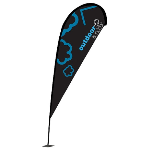 Beachflag Tropfen 2,8m inkl. Druck und Bodenplatte - modularedisplays.com