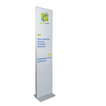 Doppelseitiger Bodenständer iPoint 1900x400mm - modularedisplays.com