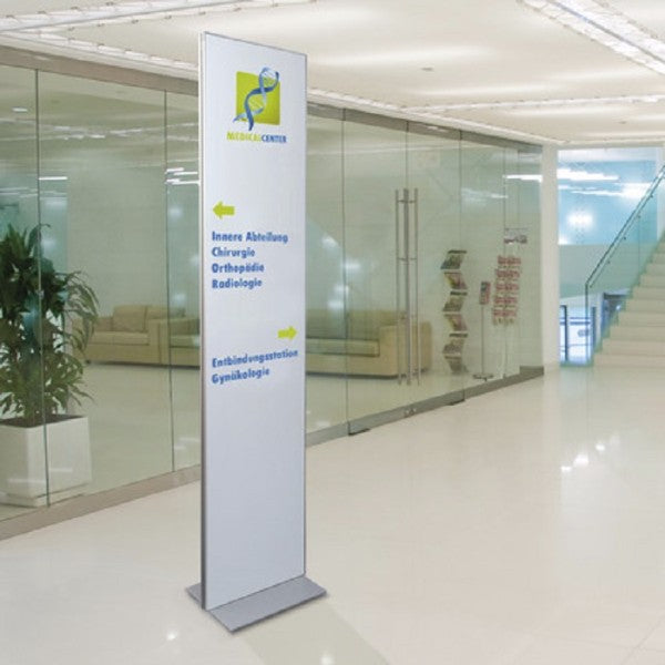 Doppelseitiger Bodenständer iPoint 1900x400mm - modularedisplays.com