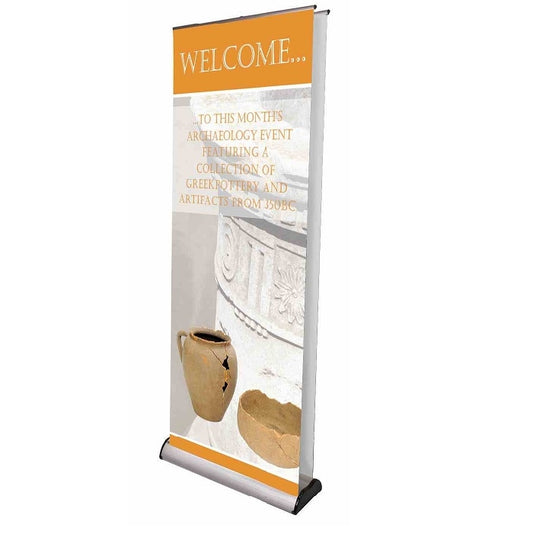 Doppelseitiger Roll-Up Banner Excaliber 80cm - modularedisplays.com