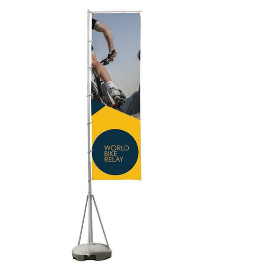 Werbefahne Wind Dancer 4m inkl. Digitaldruck - modularedisplays.com