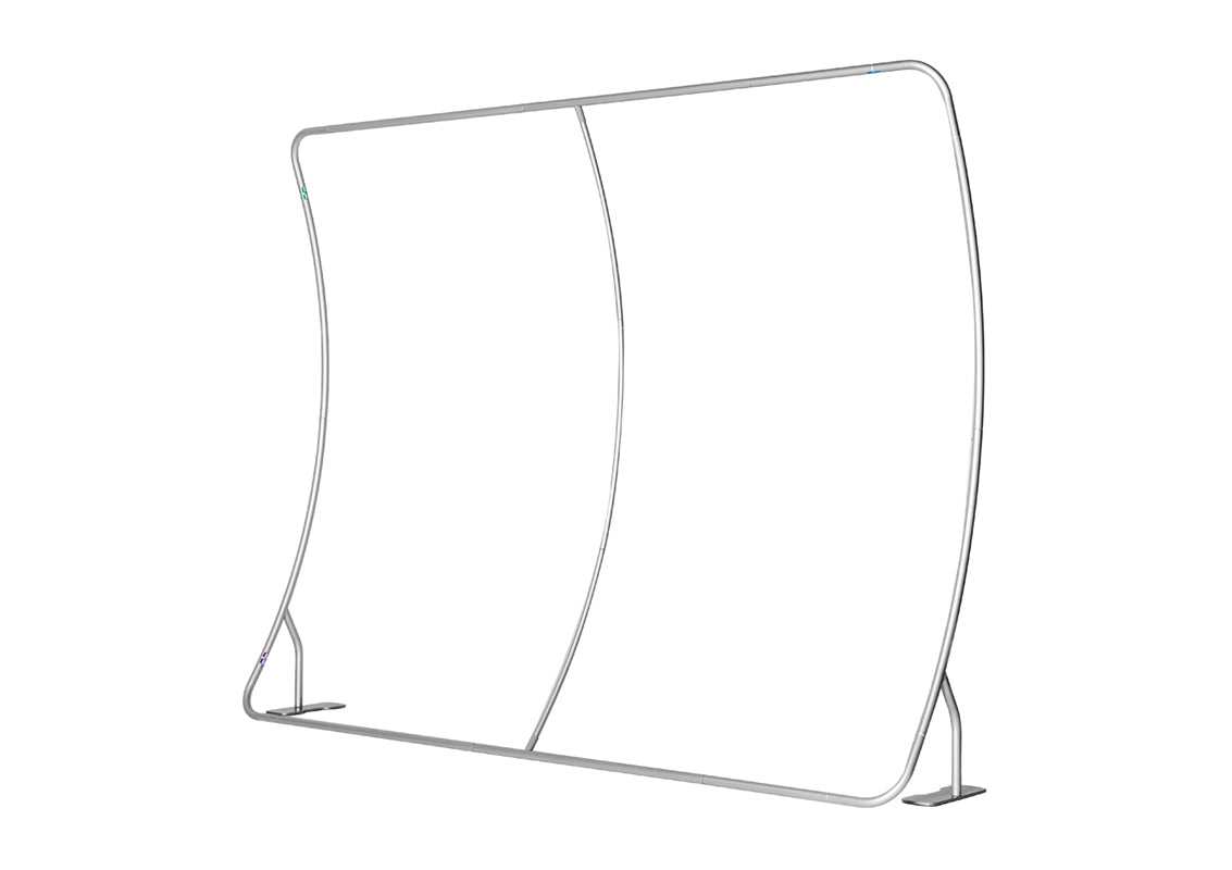 Faltwand Gebogen mit Textildruck Zipper XL - modularedisplays.com