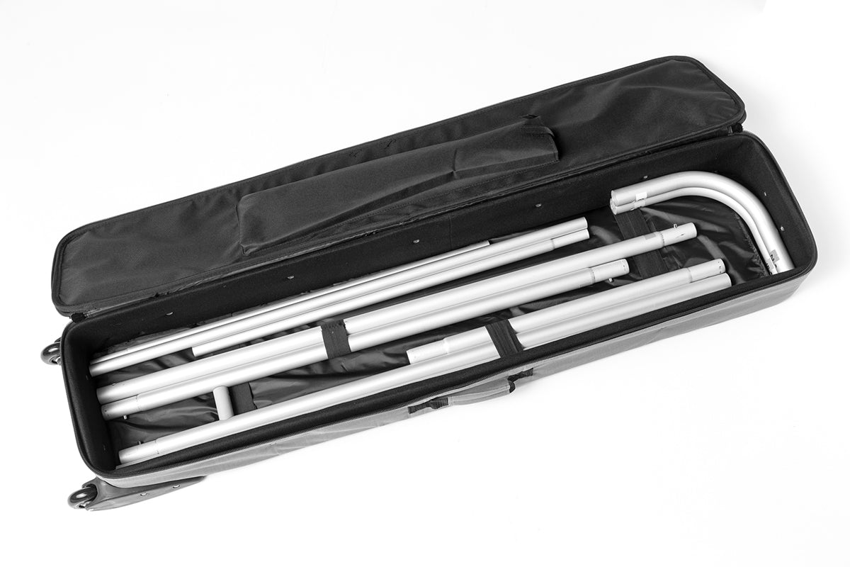 Faltwand Gebogen mit Textildruck Zipper XL - modularedisplays.com